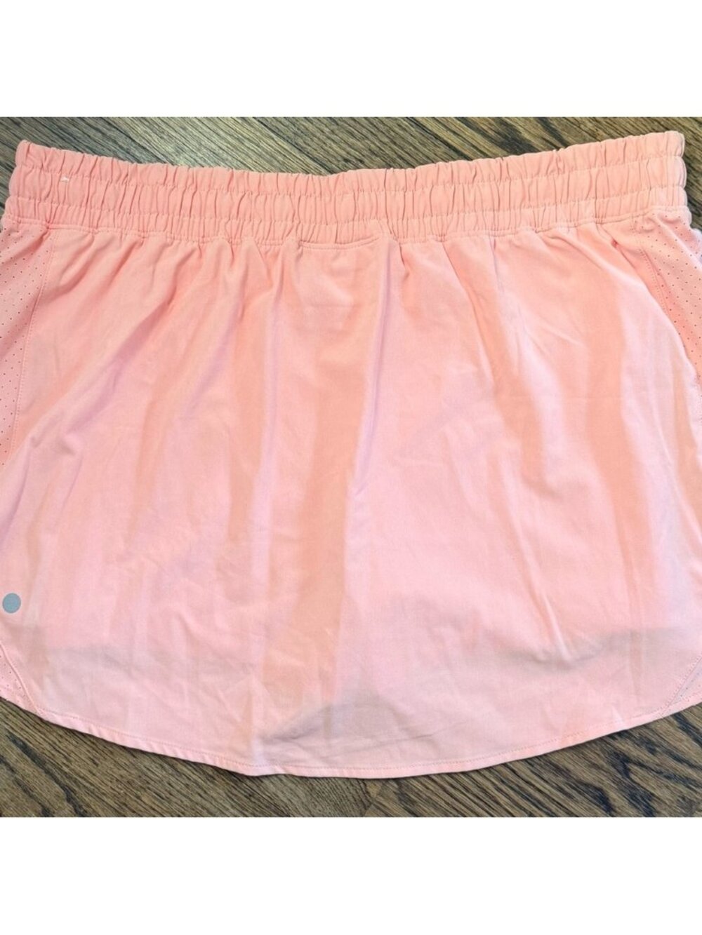 Peach Blush Athletic Skort with Elastic Waistband - Picture 2 of 3